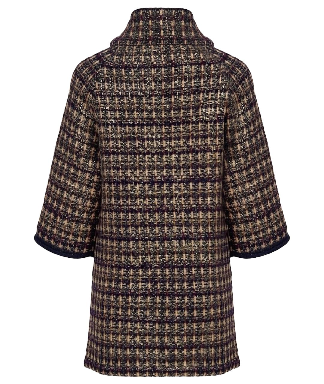 CHANEL Коричневое шерстяное пальто, фото 12