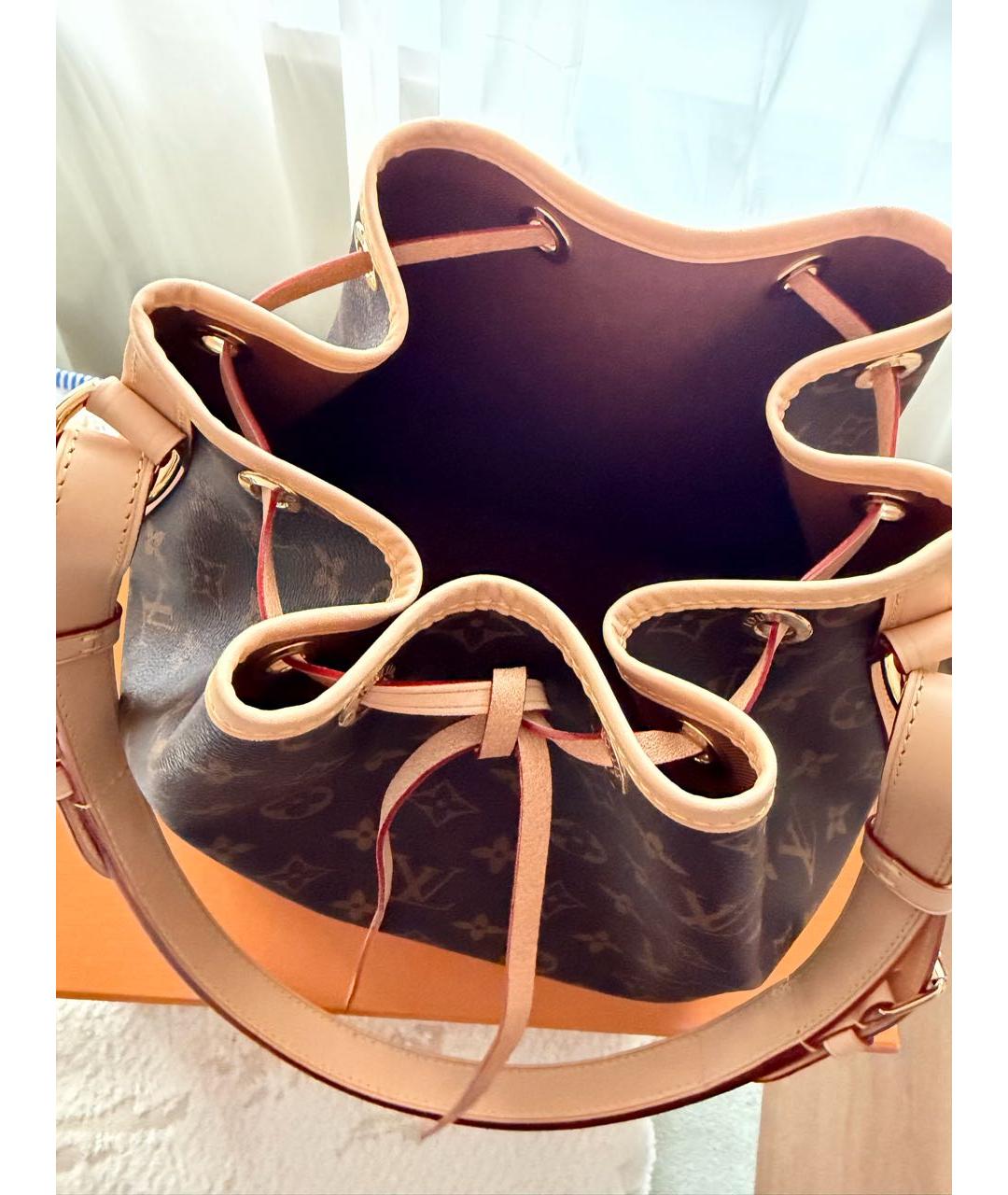 LOUIS VUITTON Коричневая сумка через плечо из канвы, фото 4