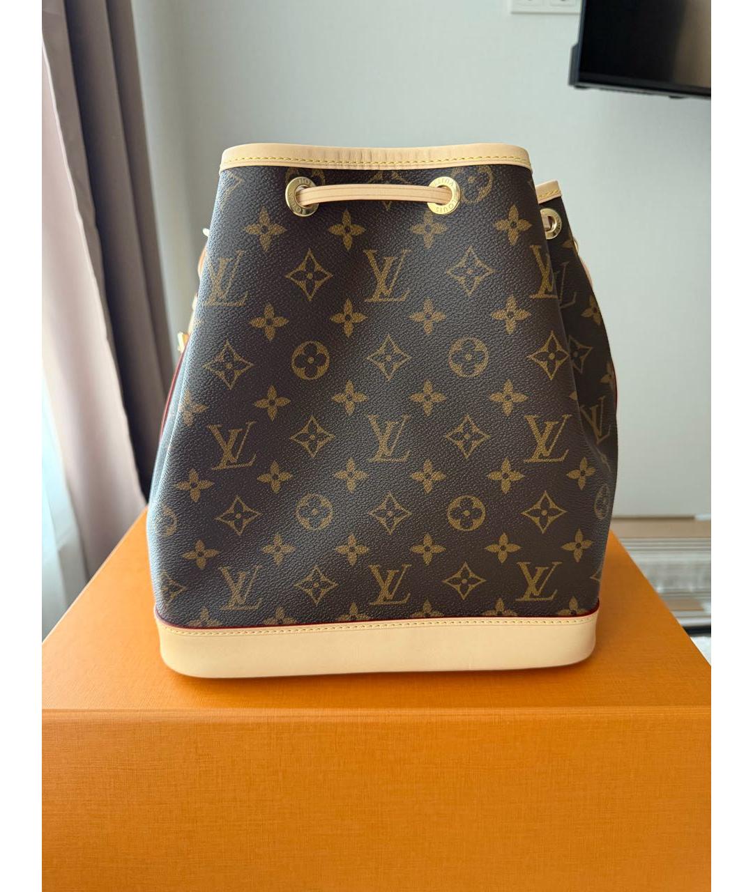 LOUIS VUITTON Коричневая сумка через плечо из канвы, фото 3