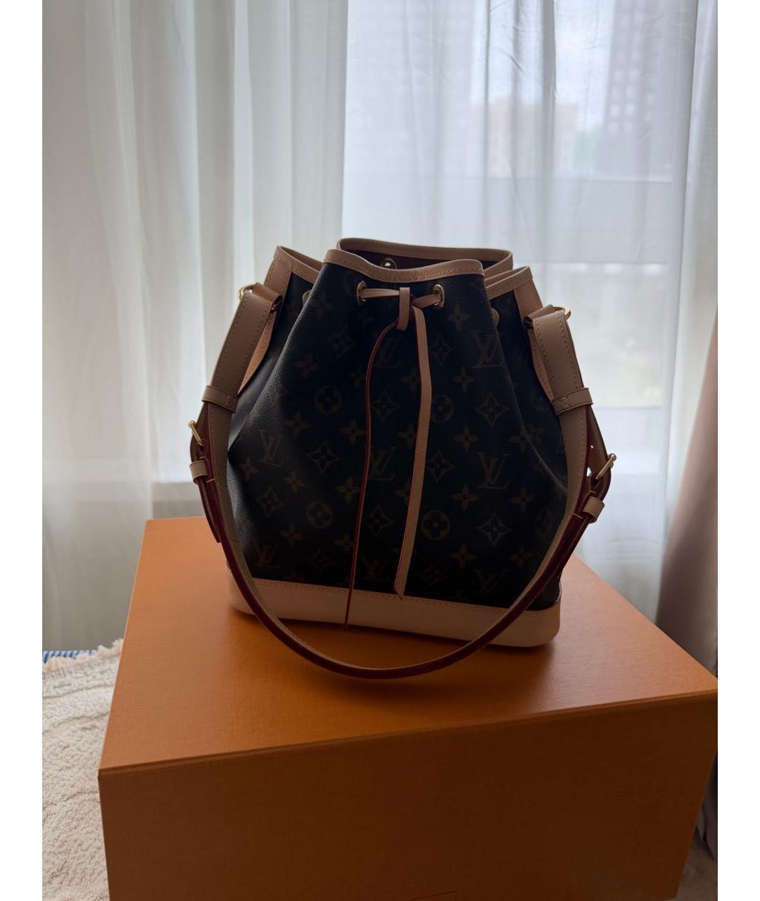 LOUIS VUITTON Коричневая сумка через плечо из канвы, фото 2