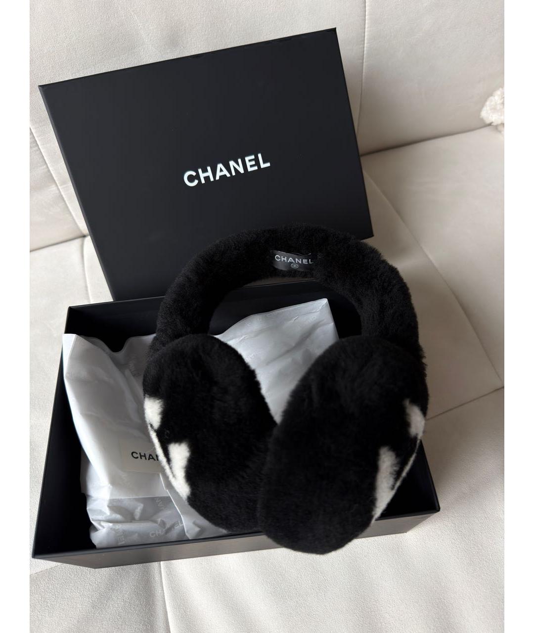 CHANEL Черный ободок, фото 3