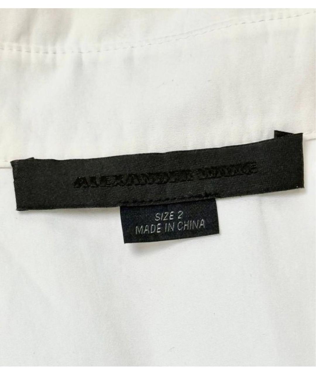 ALEXANDER WANG Белое хлопковое коктейльное платье, фото 3