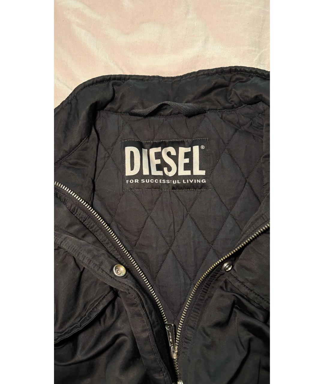 DIESEL Черная полиэстеровая куртка, фото 2