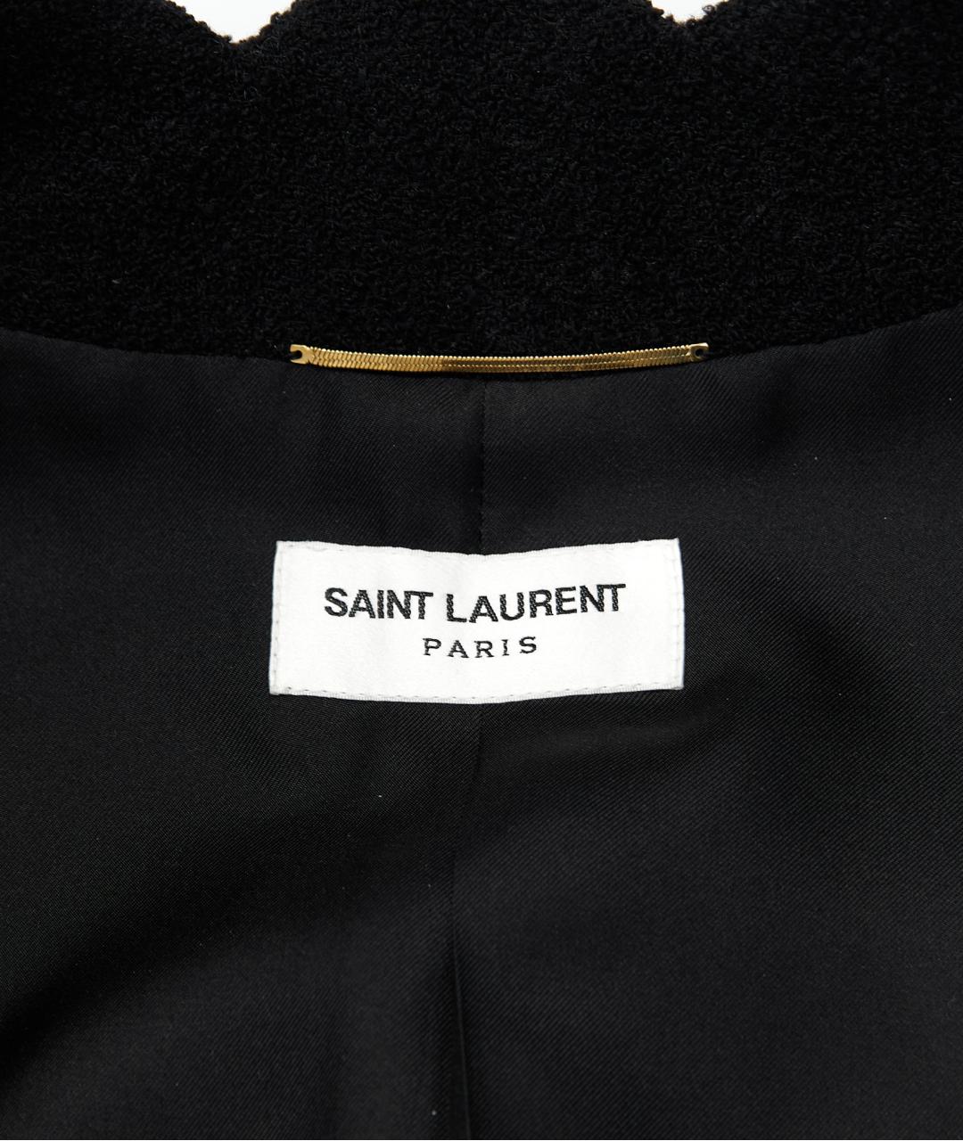 SAINT LAURENT Черный шерстяной жакет/пиджак, фото 4
