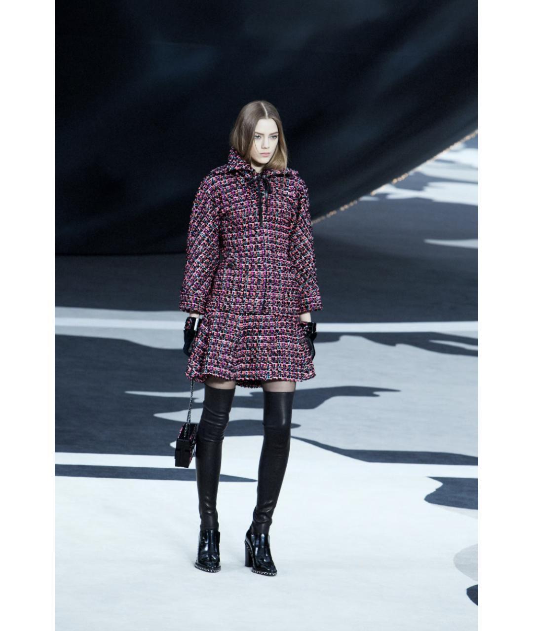 CHANEL Розовая полиамидовая юбка мини, фото 6