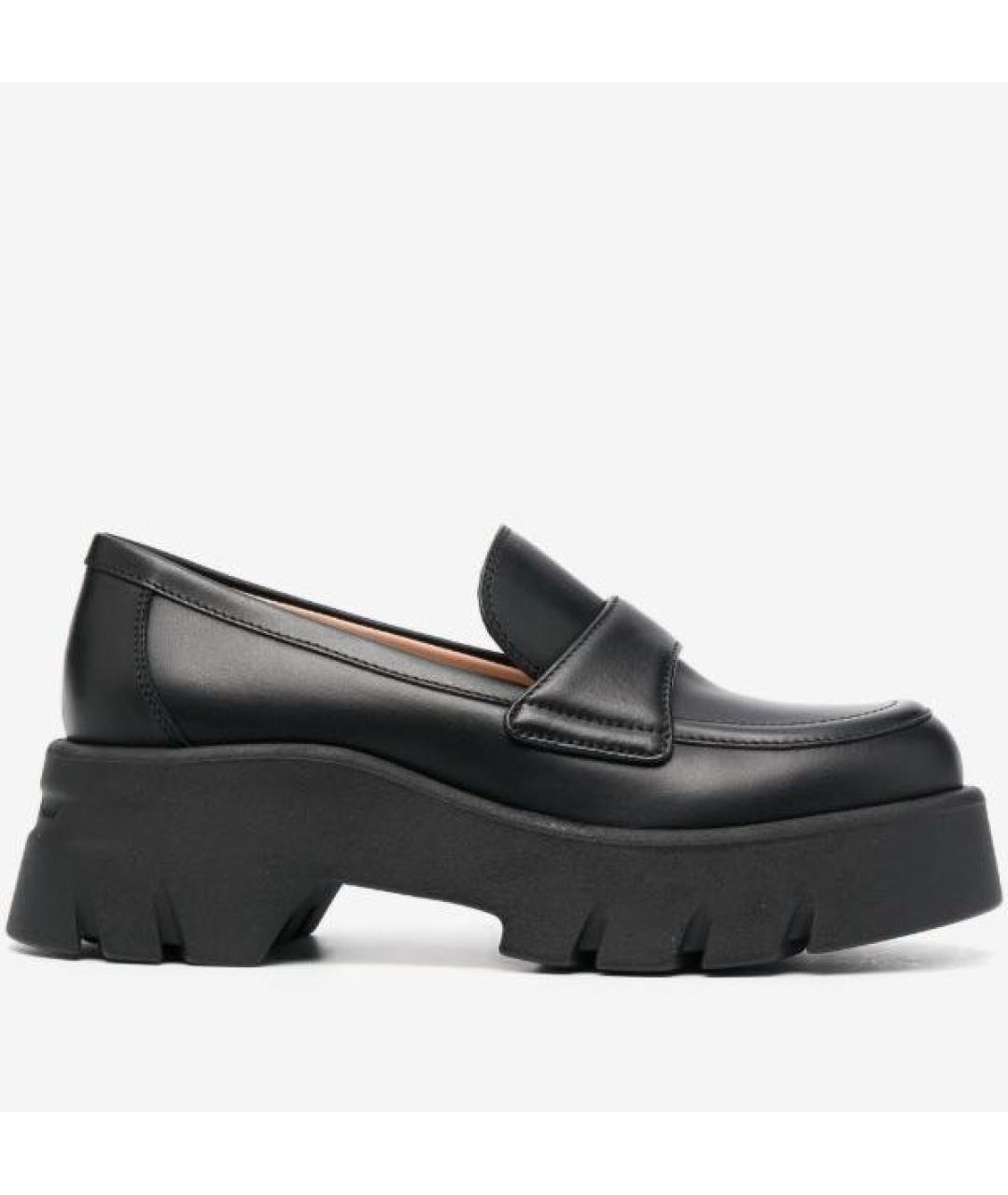GIANVITO ROSSI Черные кожаные брогги и оксфорды, фото 6
