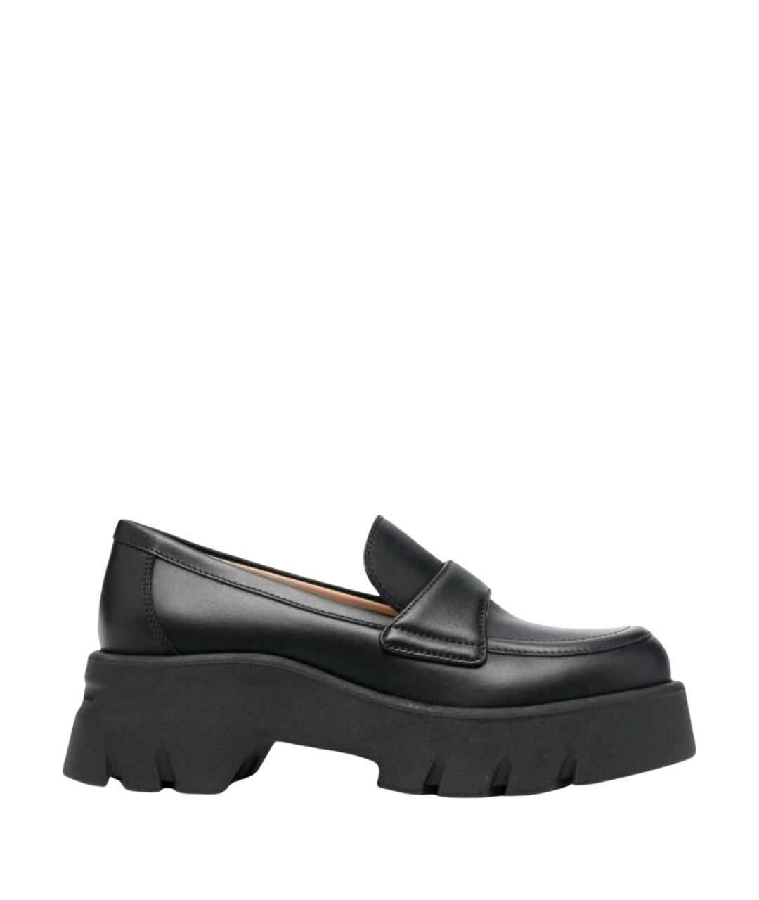 GIANVITO ROSSI Черные кожаные брогги и оксфорды, фото 1