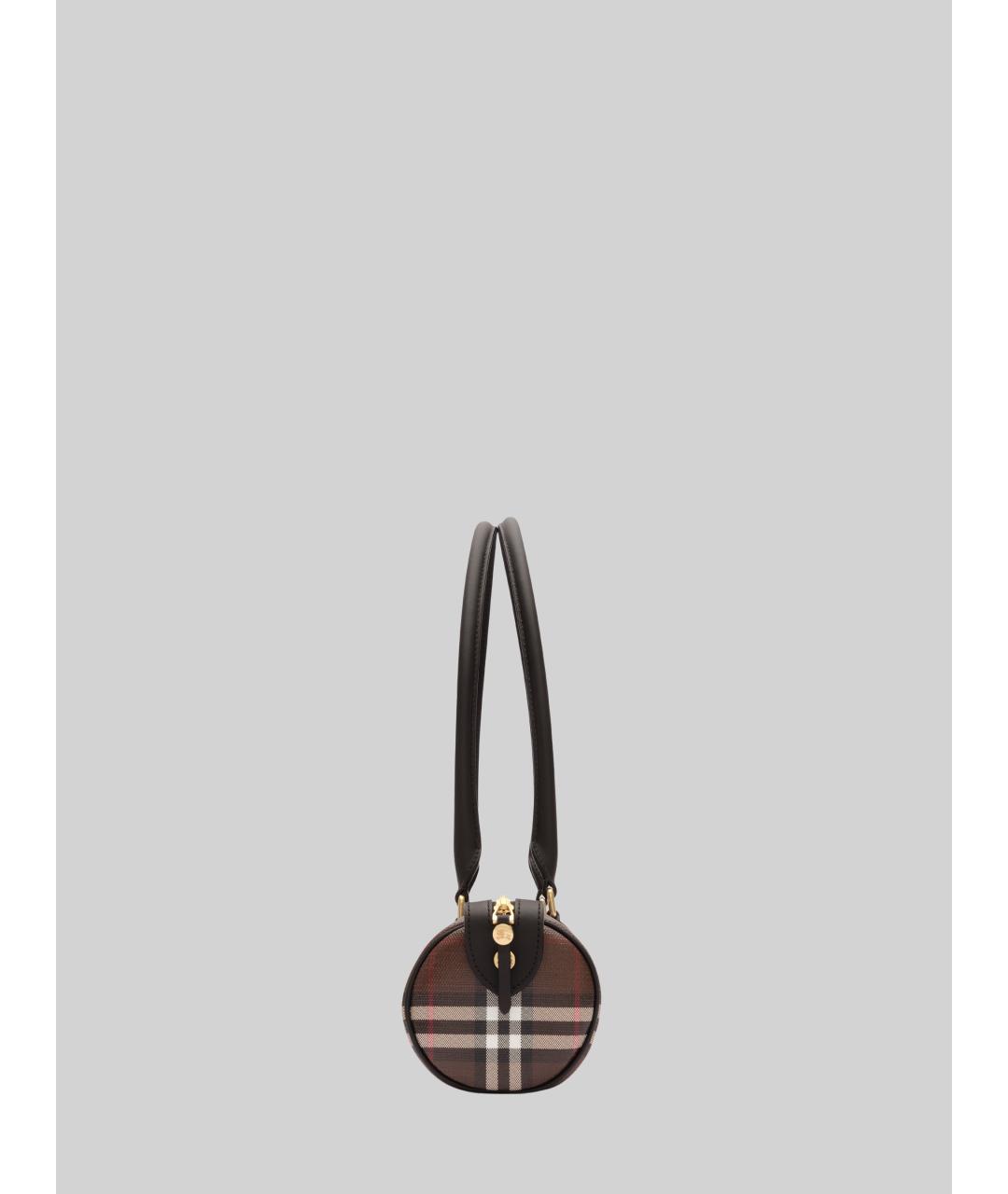 BURBERRY Коричневая хлопковая сумка через плечо, фото 2