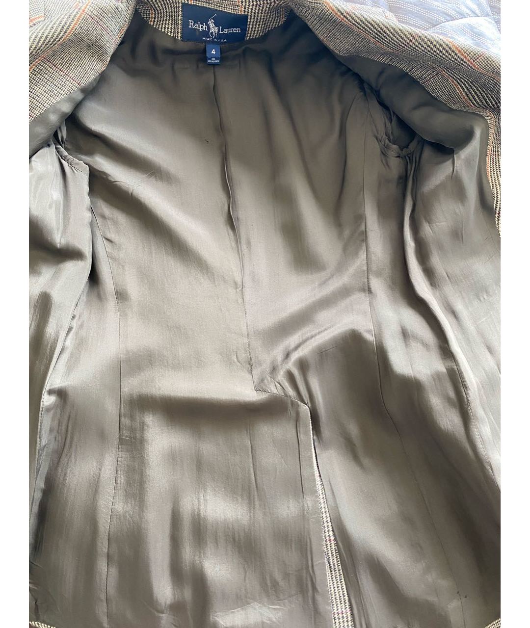 RALPH LAUREN Коричневый шерстяной жакет/пиджак, фото 4