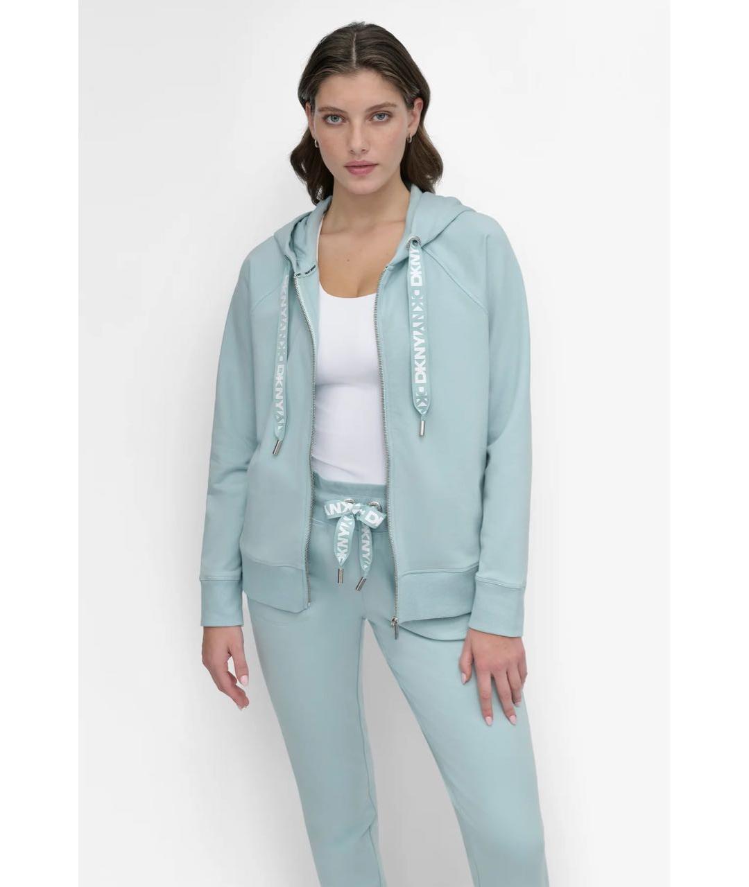 DKNY Голубой хлопко-эластановый спортивные костюмы, фото 5
