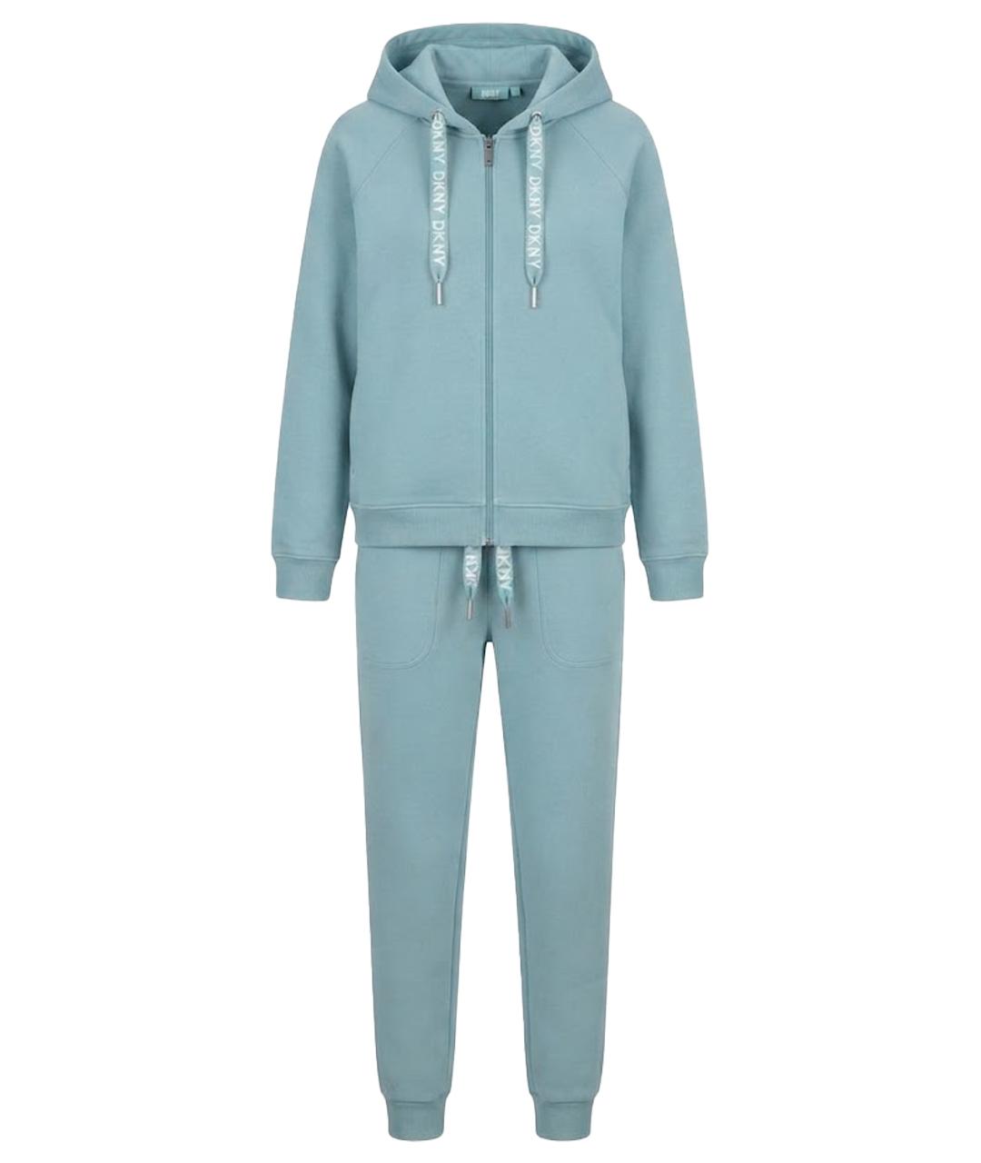DKNY Голубой хлопко-эластановый спортивные костюмы, фото 1