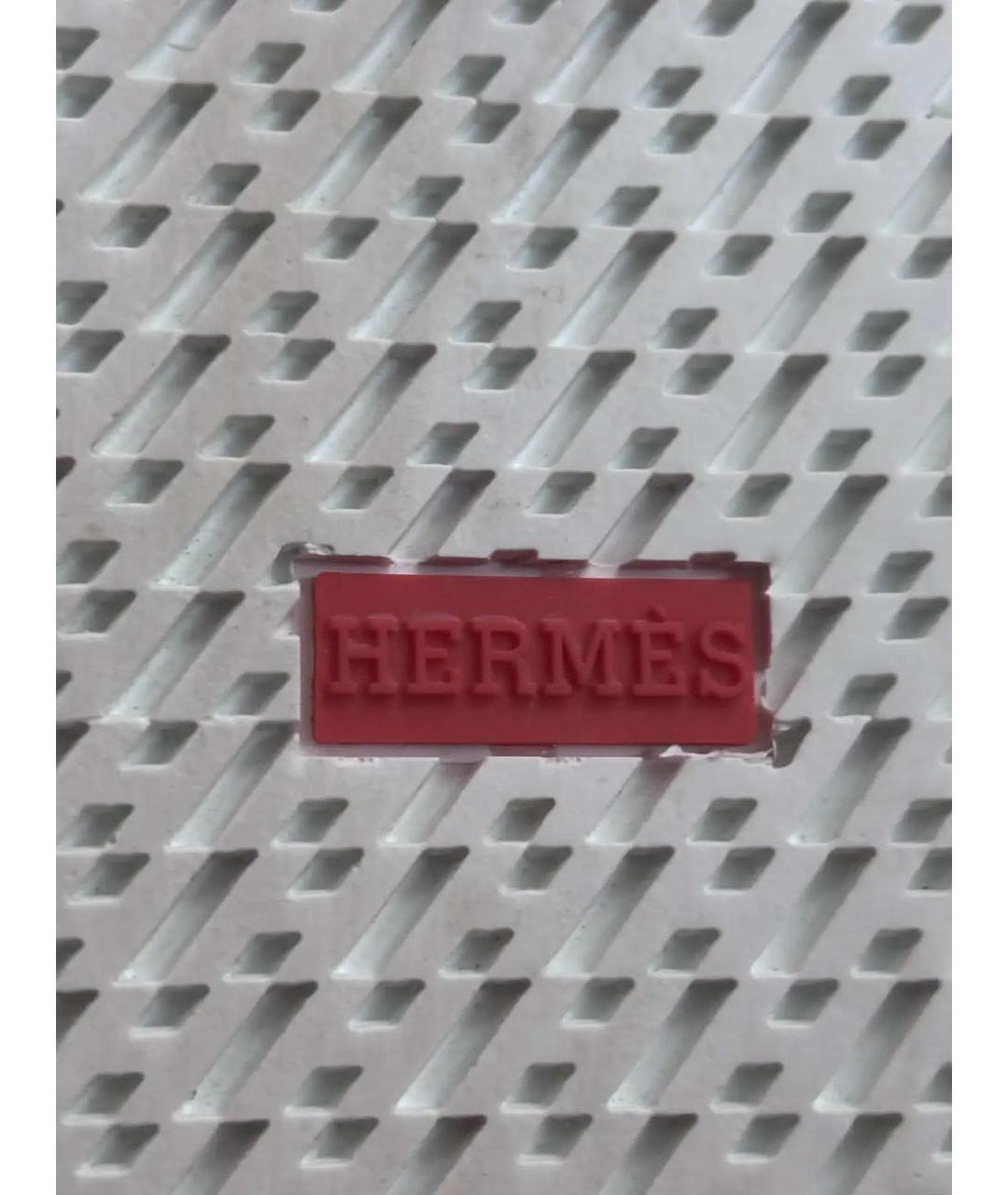 HERMES Белые кожаные лоферы, фото 6