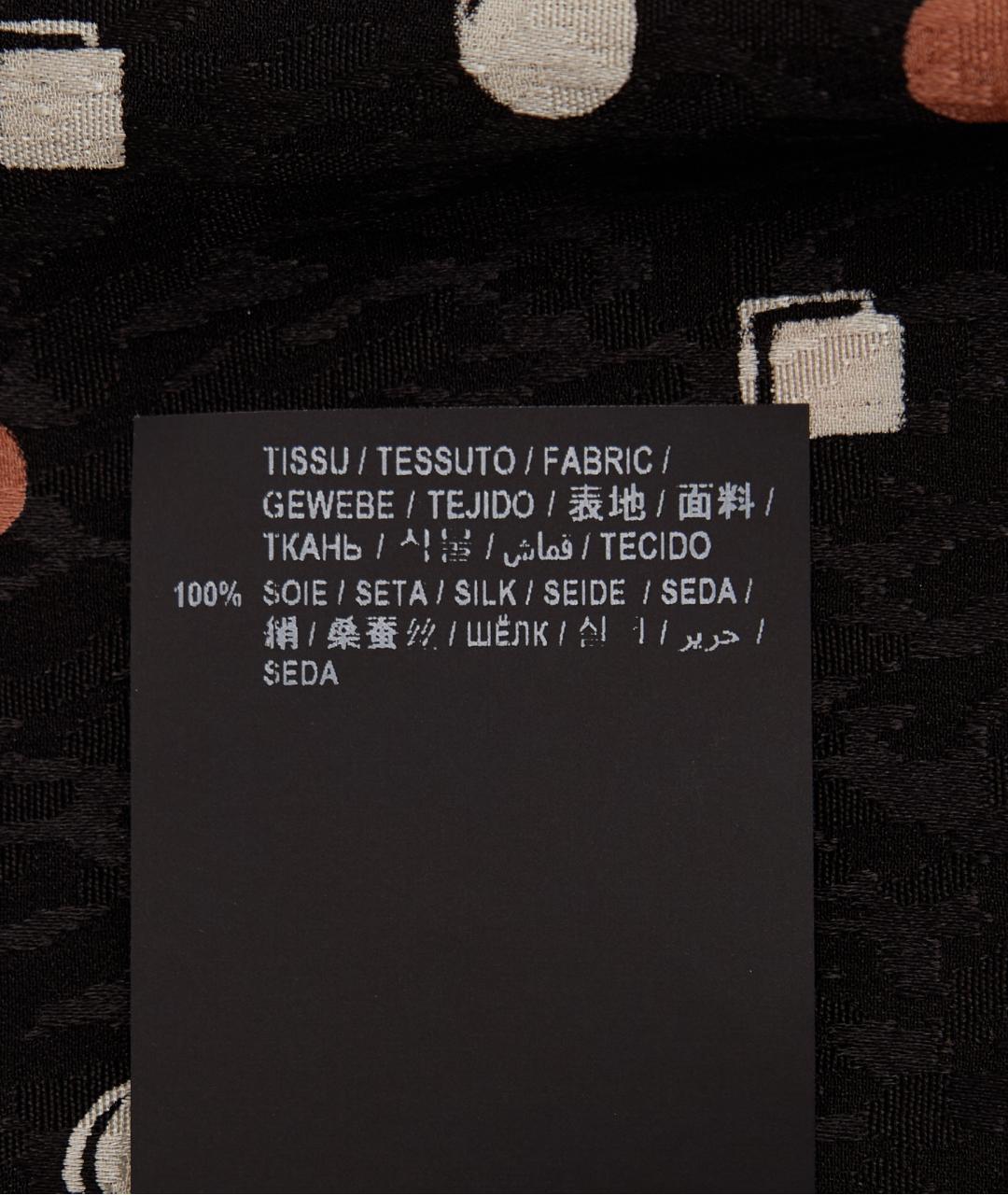 SAINT LAURENT Черное шелковое повседневное платье, фото 5
