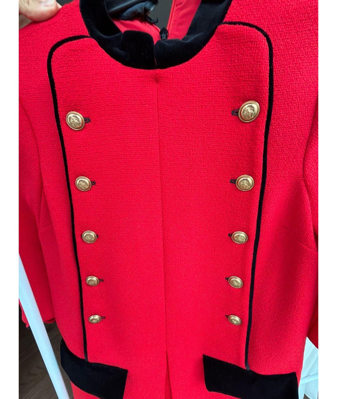 GUCCI Красное шерстяное повседневное платье, фото 4