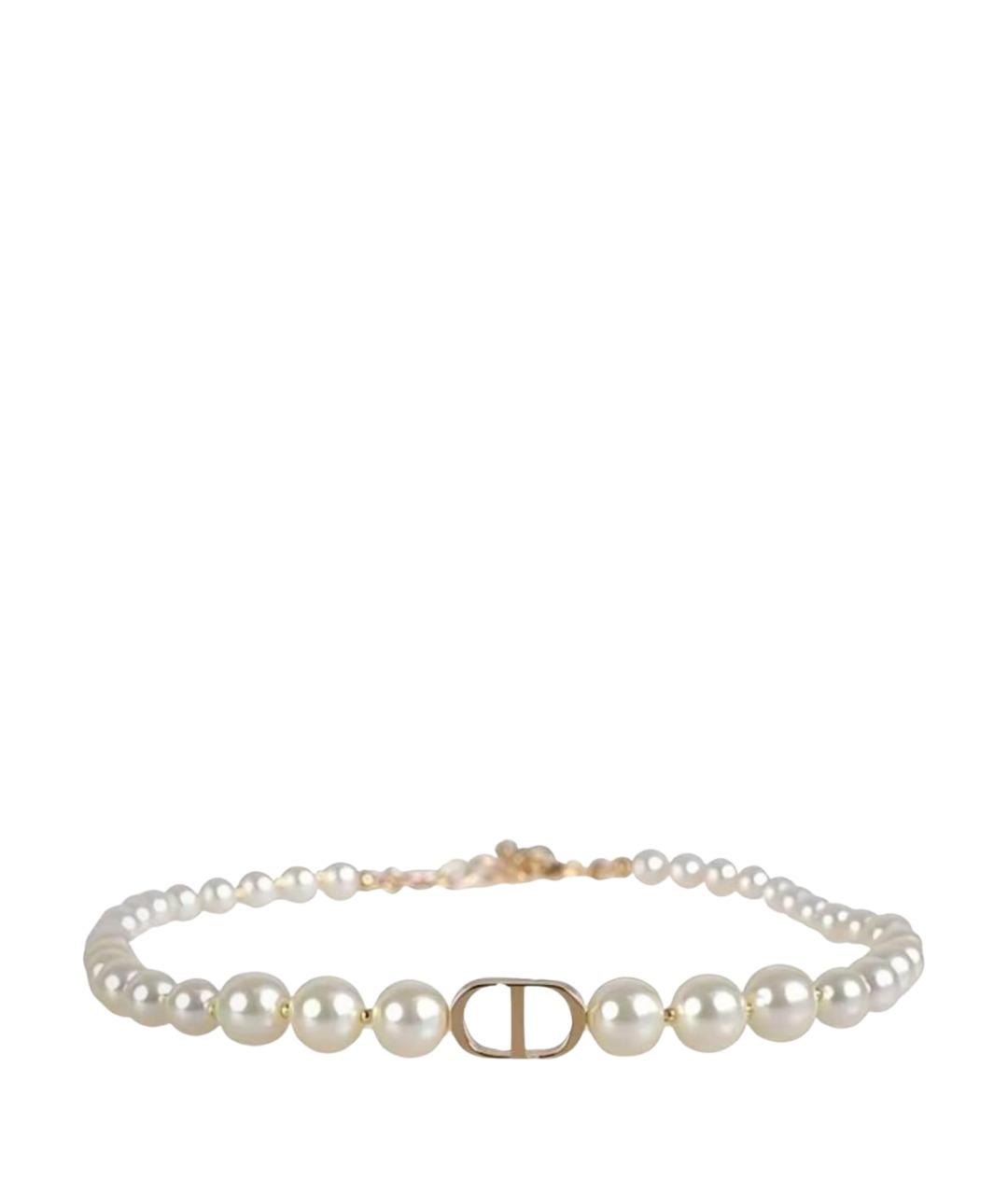 CHRISTIAN DIOR Белое жемчужное колье, фото 1