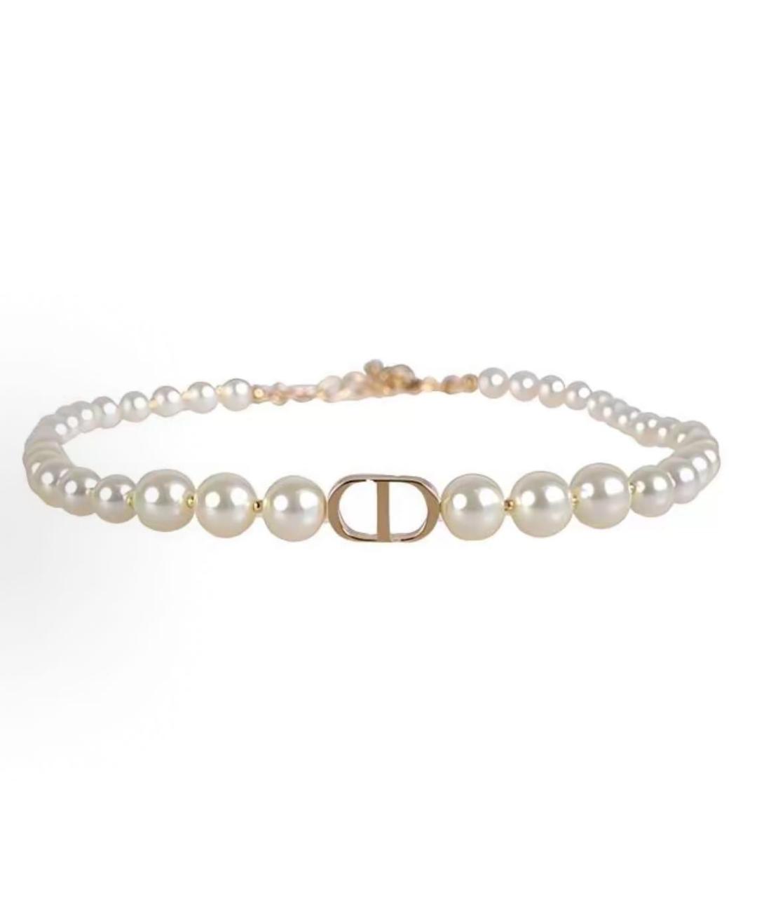 CHRISTIAN DIOR Белое жемчужное колье, фото 5