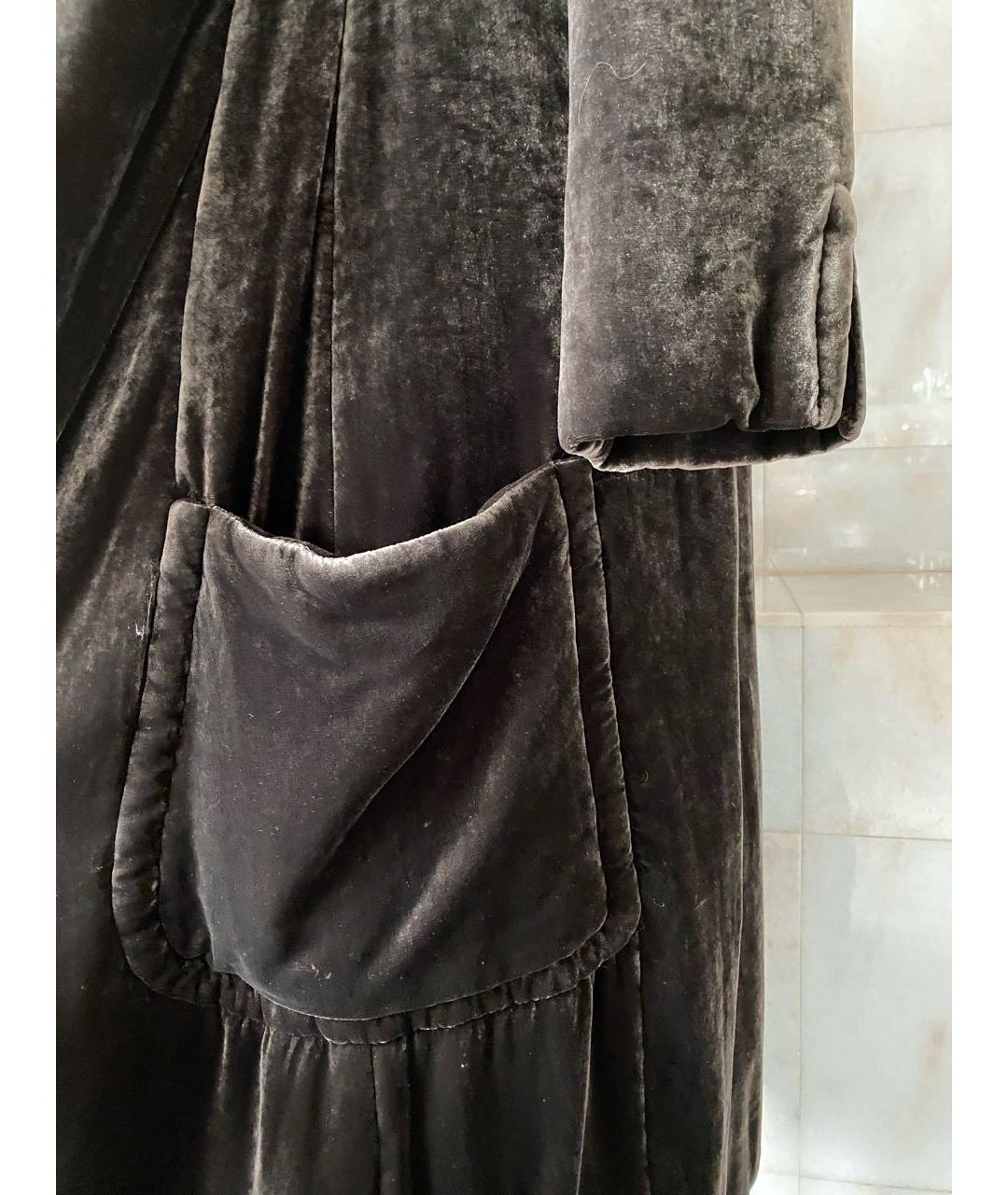 NINA RICCI Коричневое бархатное пальто, фото 4