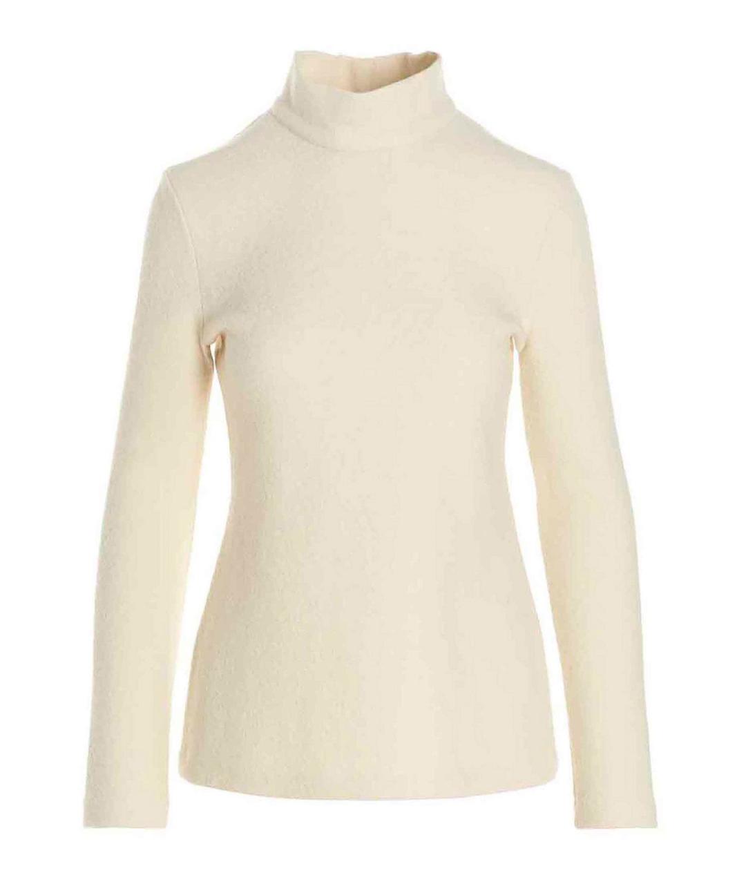 JIL SANDER Белая шерстяная водолазка, фото 1