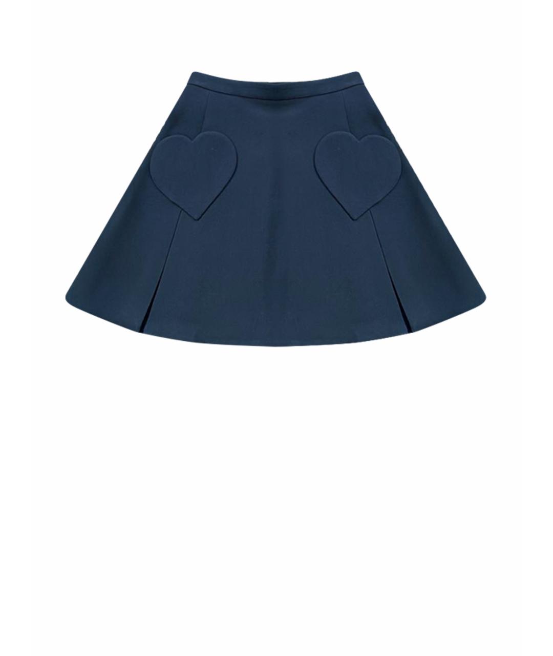 CHRISTIAN DIOR Черная шерстяная юбка мини, фото 1