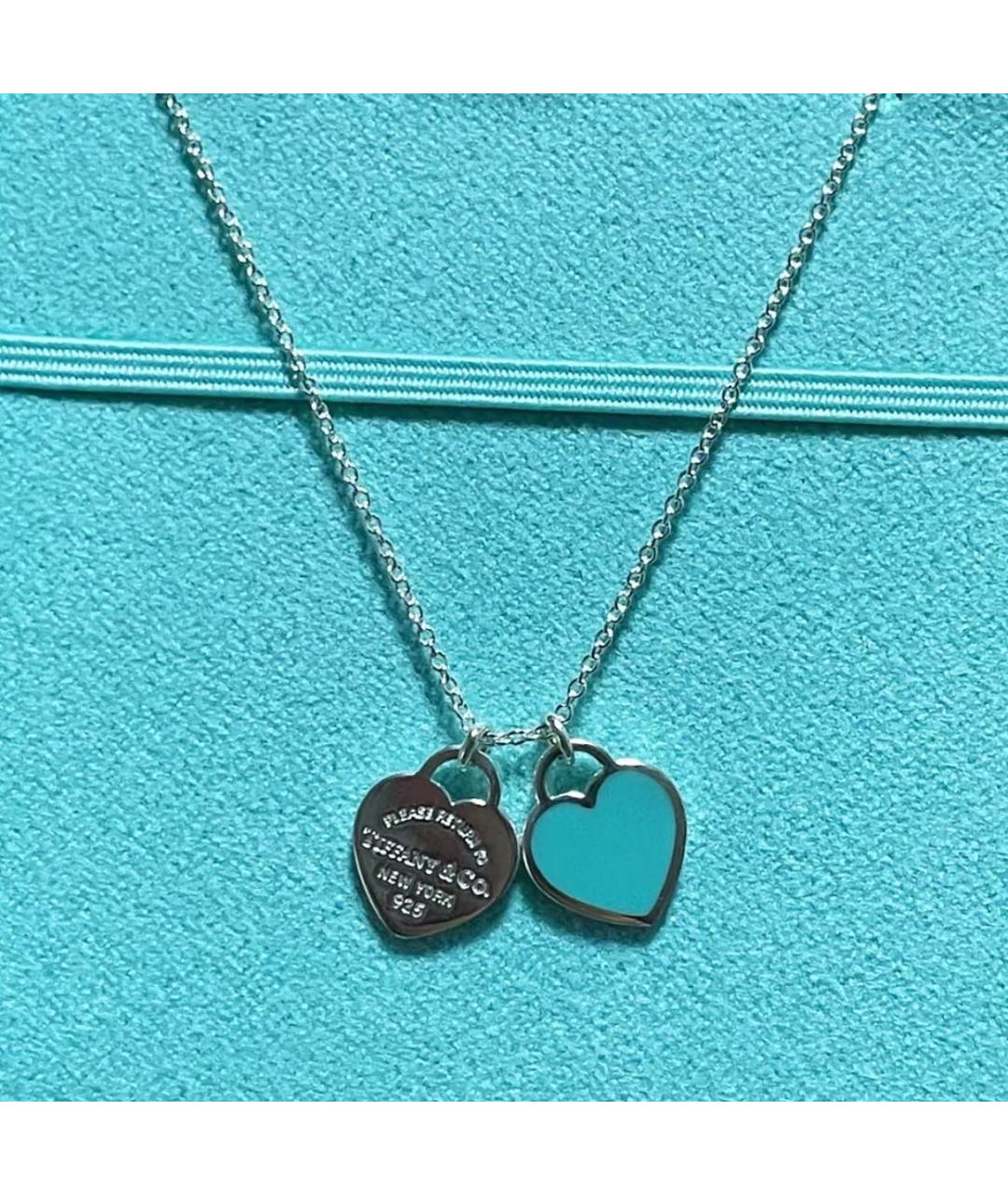 TIFFANY&CO Бирюзовая серебряная подвеска, фото 4