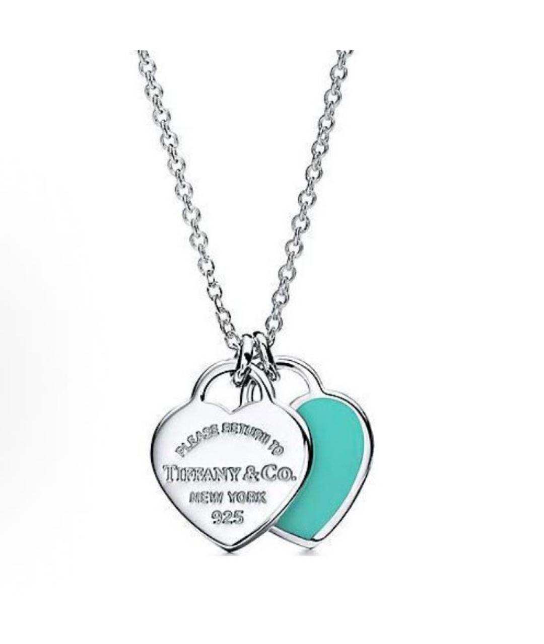 TIFFANY&CO Бирюзовая серебряная подвеска, фото 5