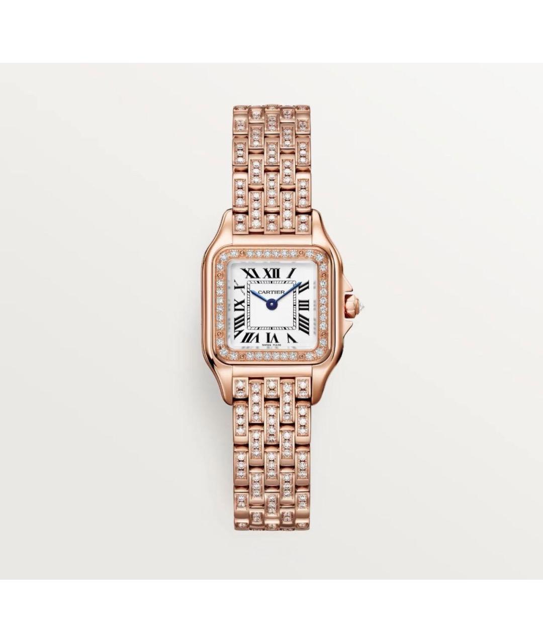 CARTIER Розовые часы из розового золота, фото 5