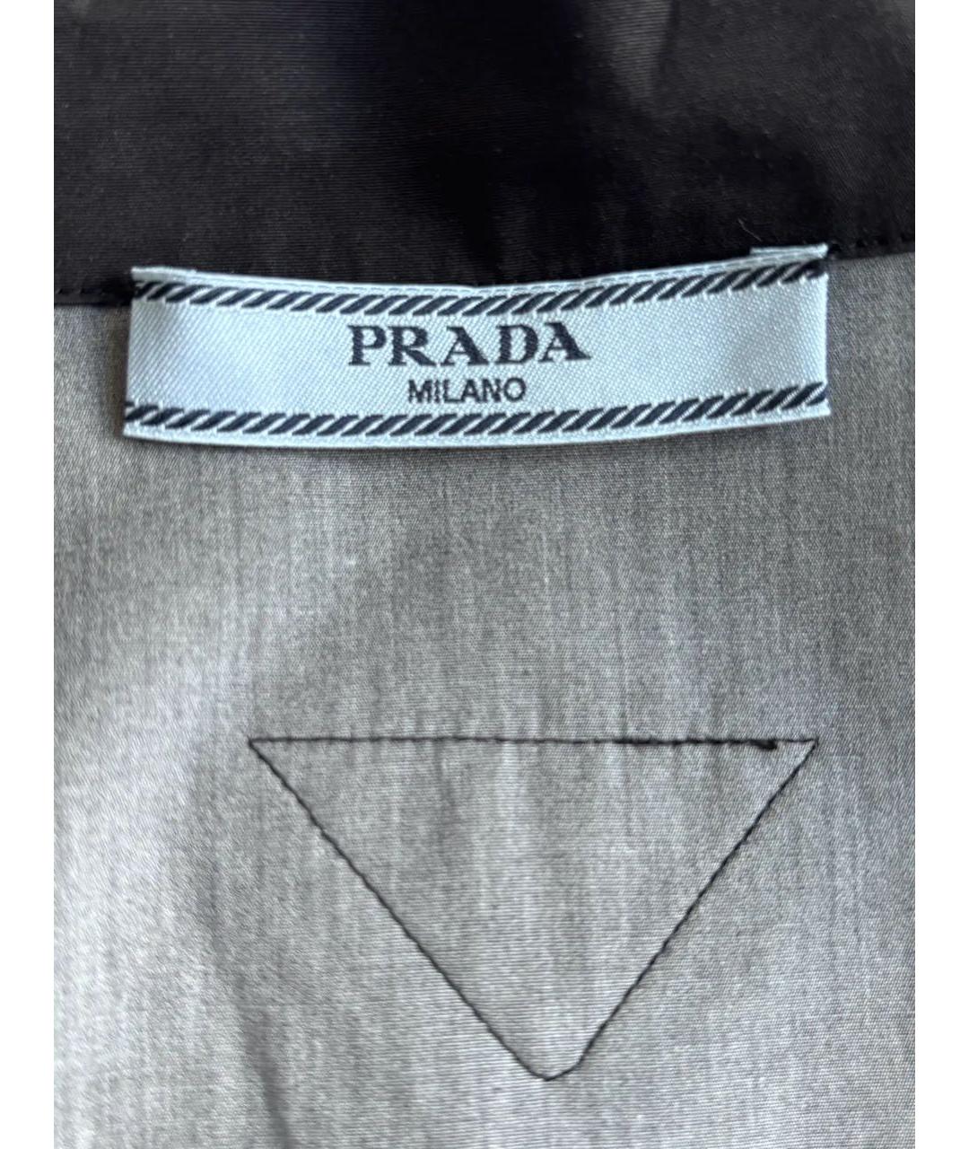 PRADA Темно-синяя хлопковая рубашка, фото 3