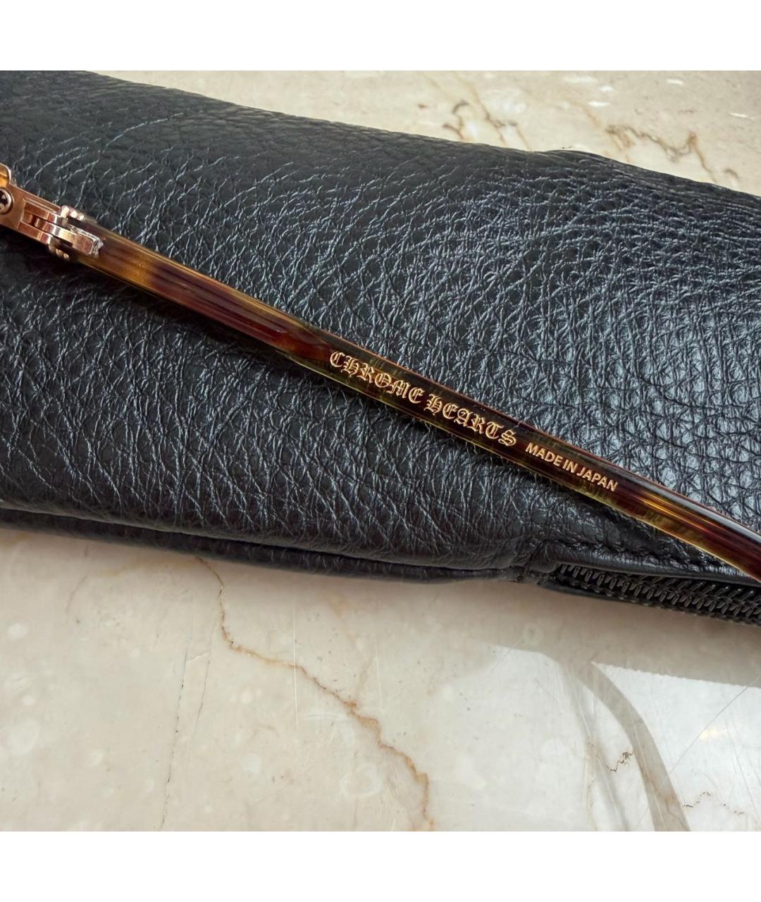 CHROME HEARTS Бежевые пластиковые солнцезащитные очки, фото 5
