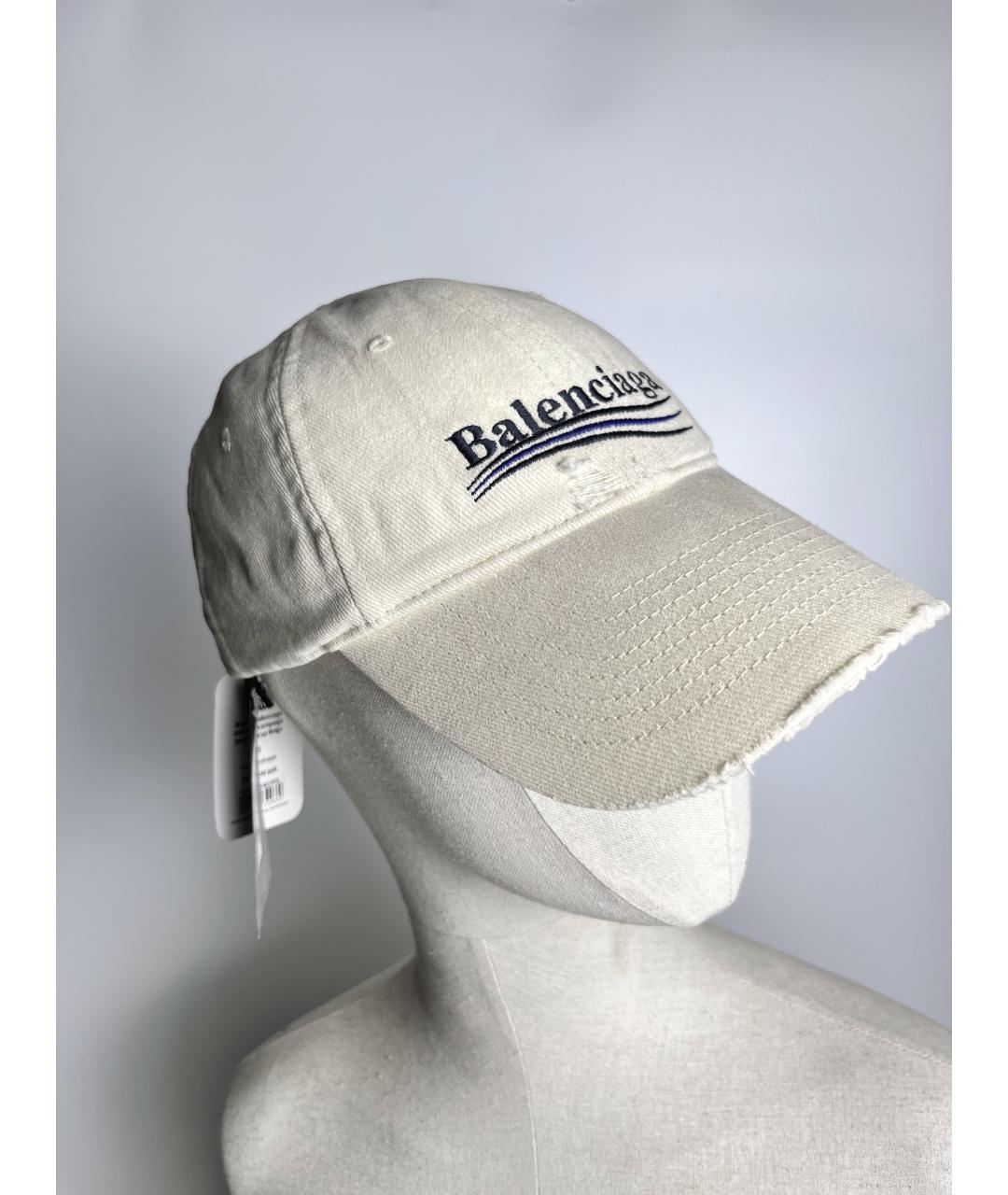 BALENCIAGA Бежевая хлопковая кепка/бейсболка, фото 3