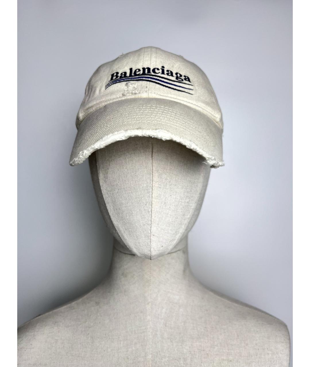 BALENCIAGA Бежевая хлопковая кепка/бейсболка, фото 4