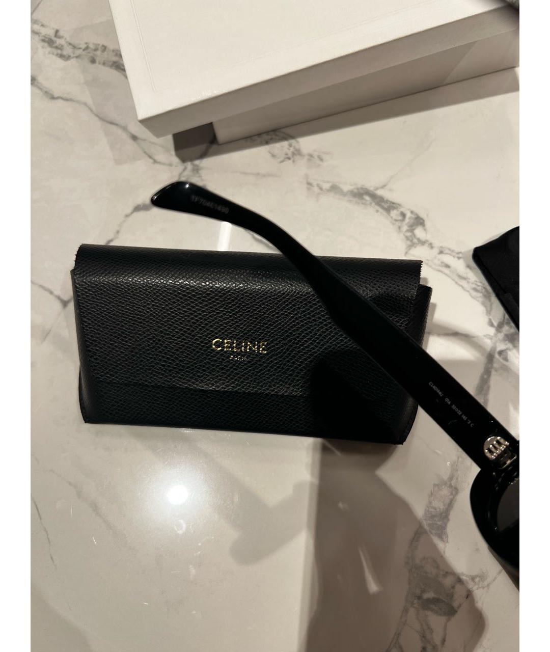 CELINE Черные пластиковые солнцезащитные очки, фото 6