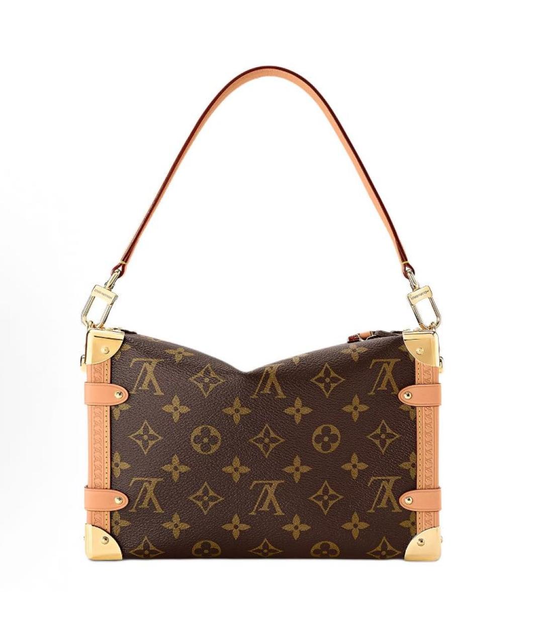 LOUIS VUITTON Коричневая сумка с короткими ручками из канвы, фото 2