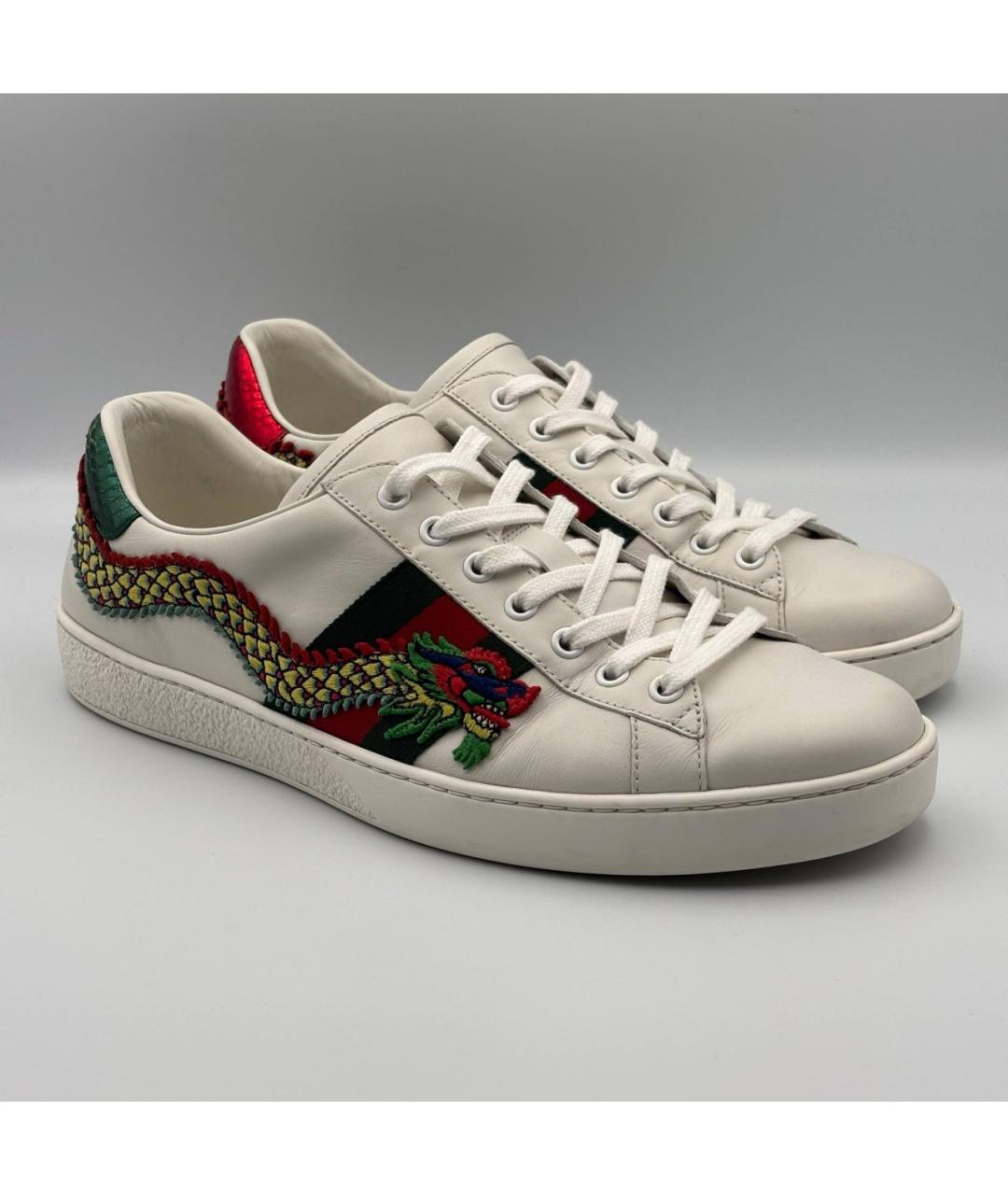 GUCCI Мульти кожаные низкие кроссовки / кеды, фото 2