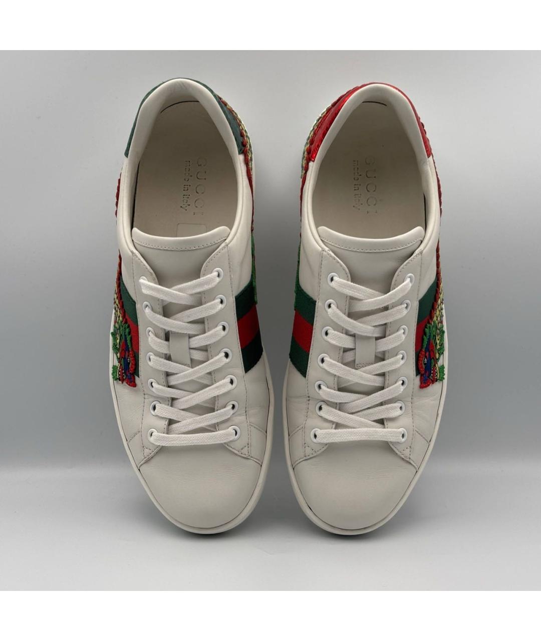 GUCCI Мульти кожаные низкие кроссовки / кеды, фото 3