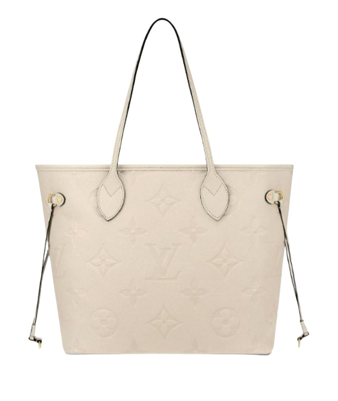LOUIS VUITTON Бежевая кожаная сумка тоут, фото 1
