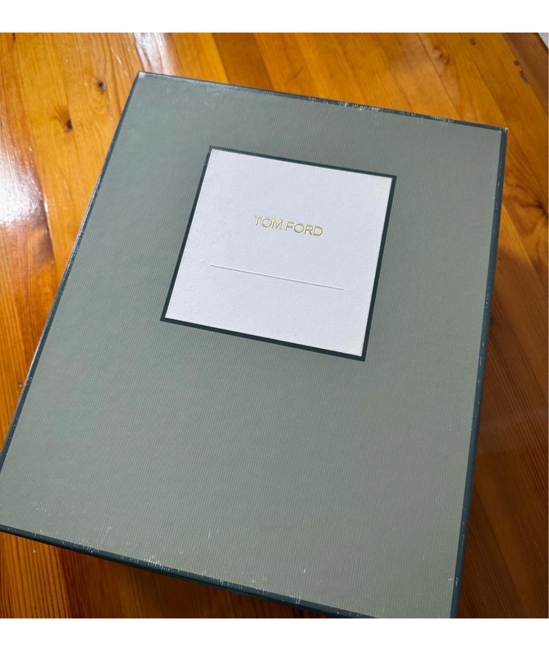 TOM FORD Черные кожаные босоножки, фото 7