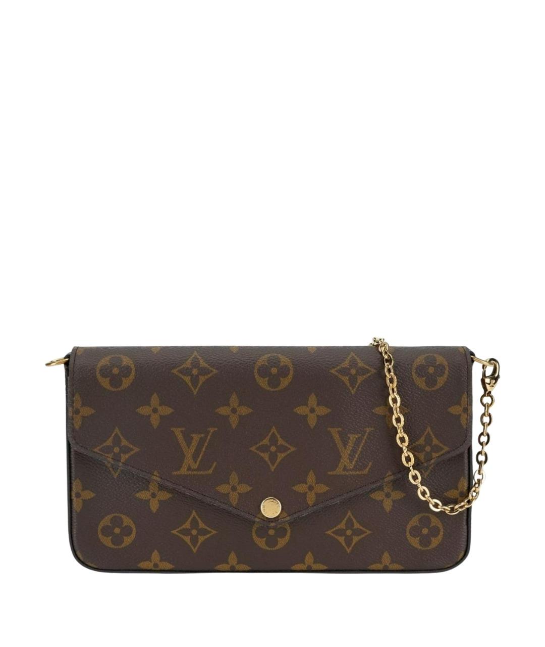LOUIS VUITTON Коричневая сумка через плечо из канвы, фото 1