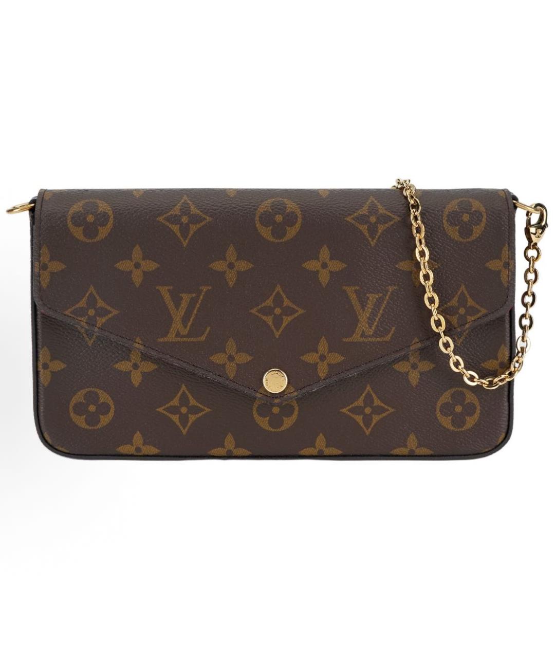 LOUIS VUITTON Коричневая сумка через плечо из канвы, фото 5