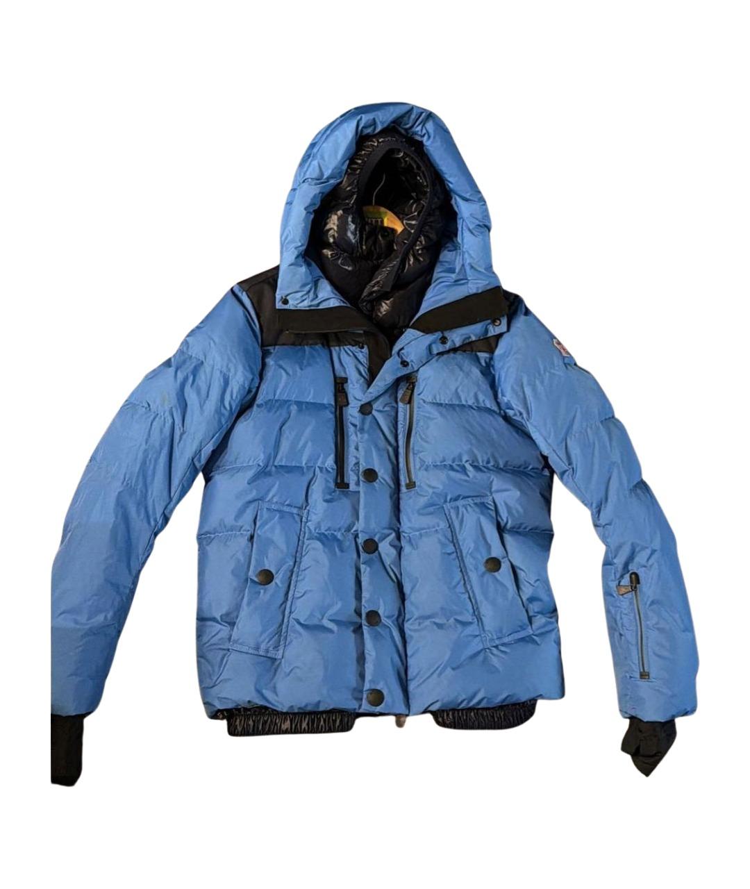 MONCLER GRENOBLE Синий нейлоновый пуховик, фото 1