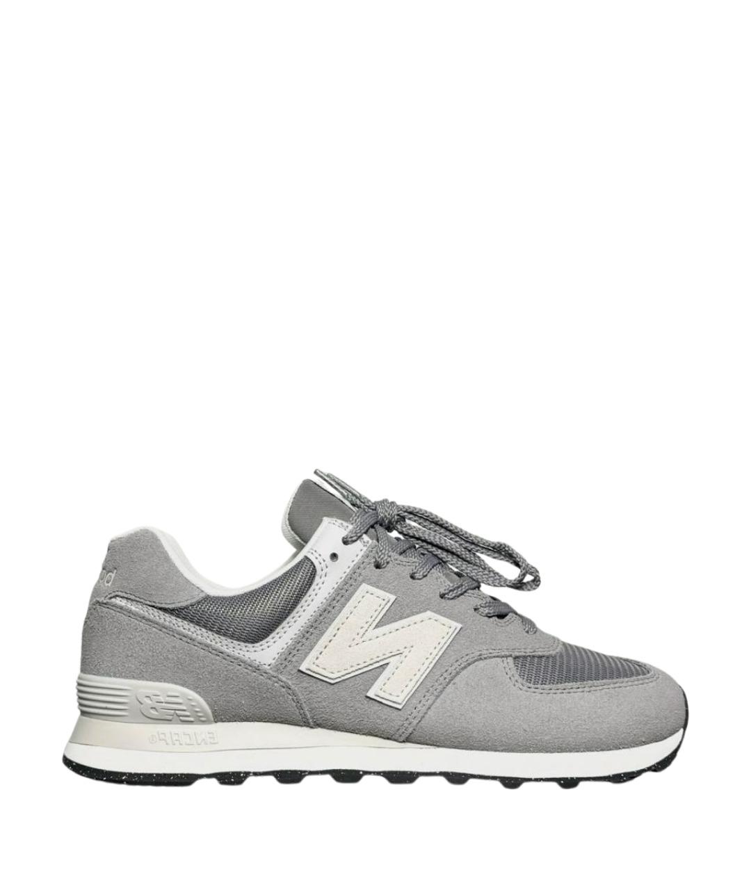 NEW BALANCE Серые замшевые кроссовки, фото 1