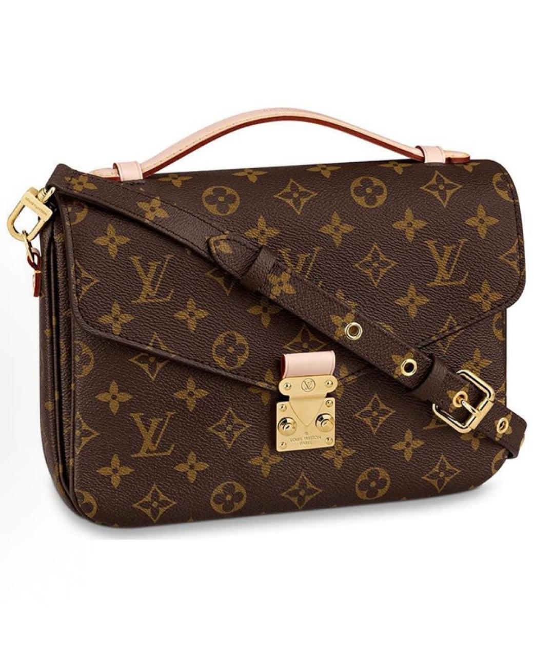 LOUIS VUITTON Коричневая сумка через плечо из канвы, фото 5