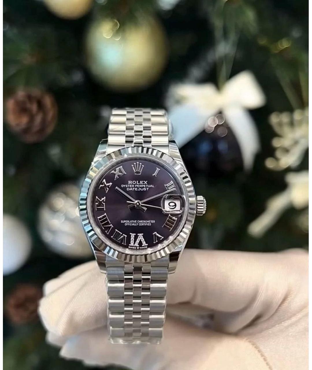 ROLEX Серебряные часы из белого золота, фото 2