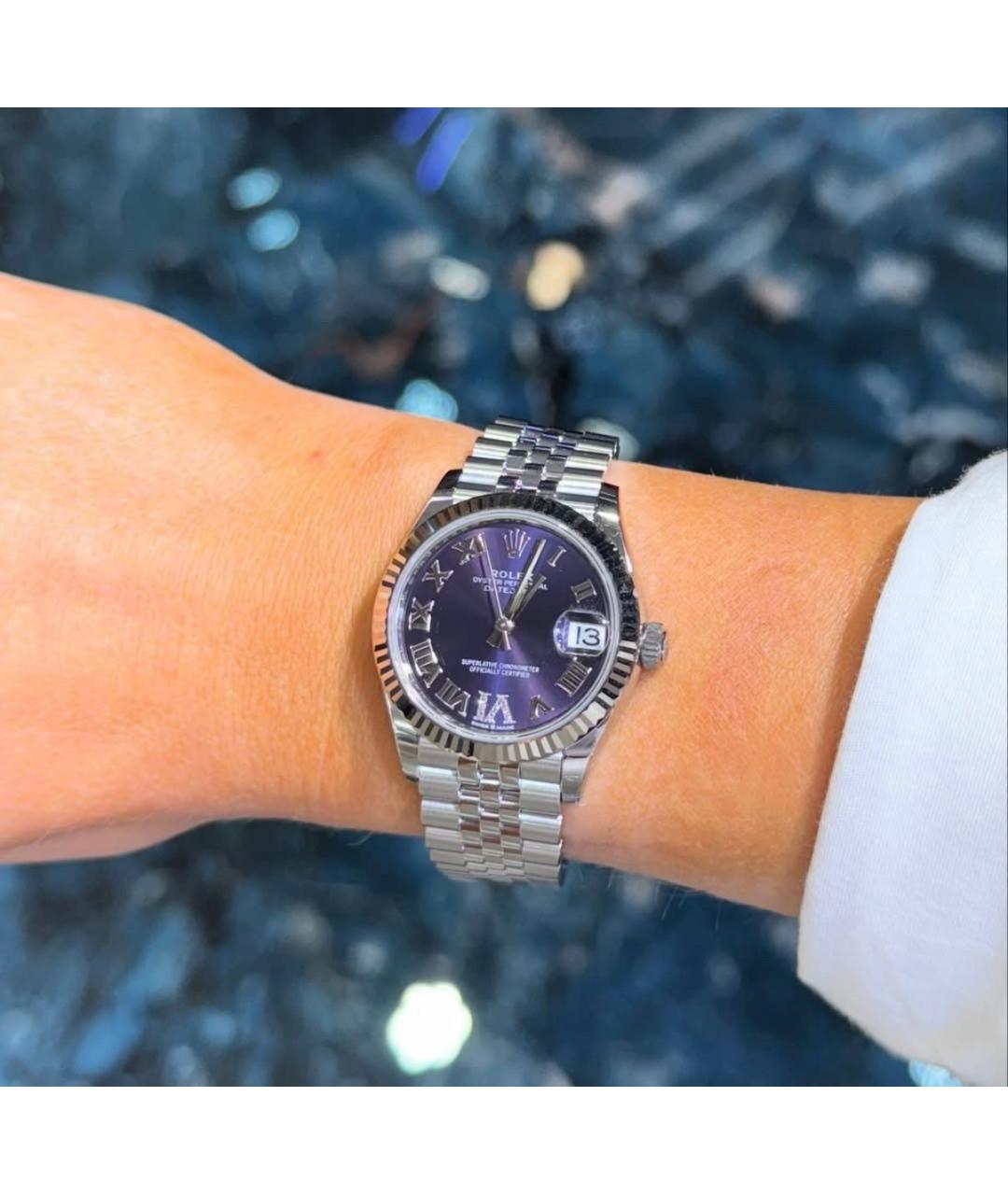 ROLEX Серебряные часы из белого золота, фото 3