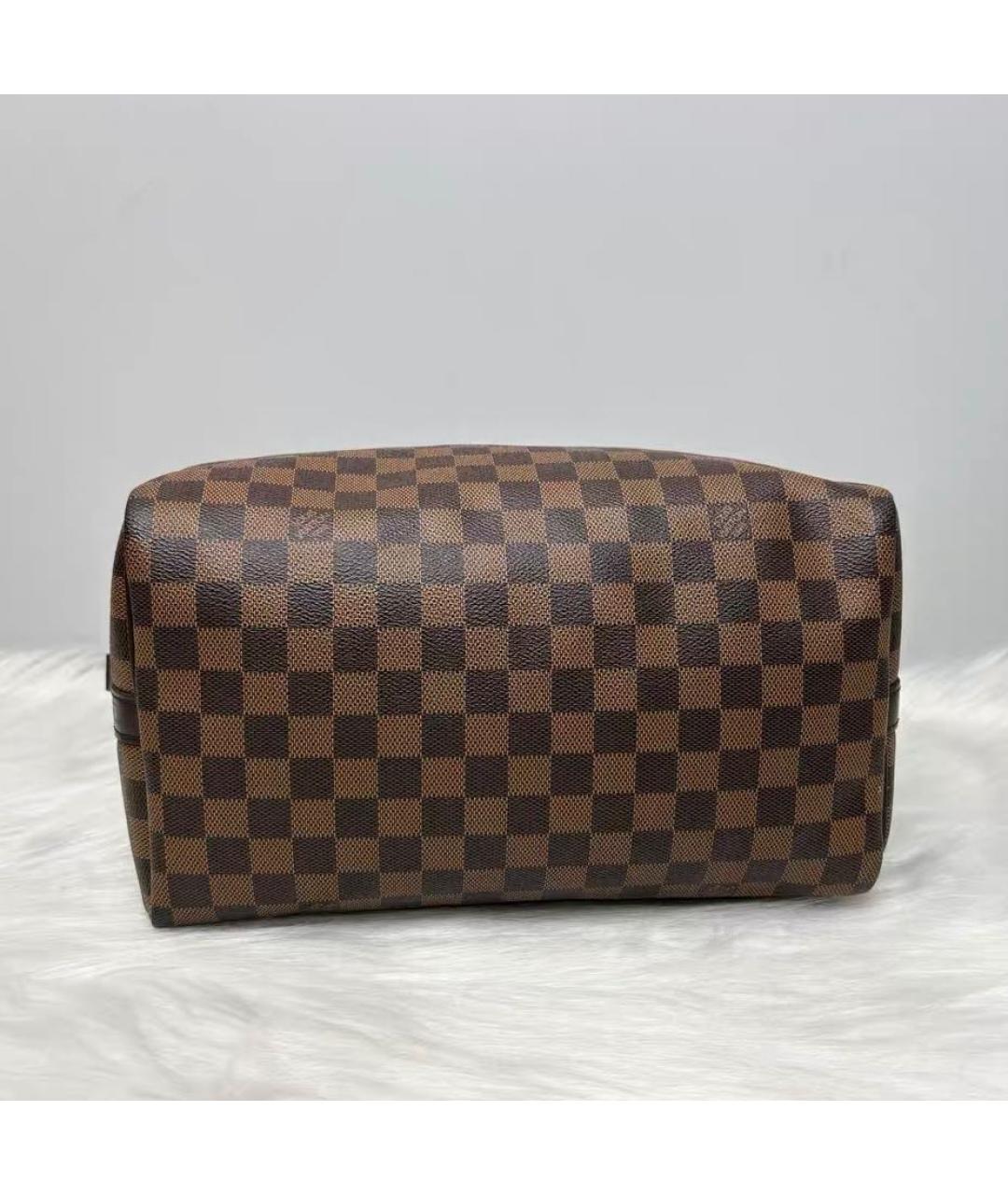 LOUIS VUITTON Коричневая сумка с короткими ручками из канвы, фото 3