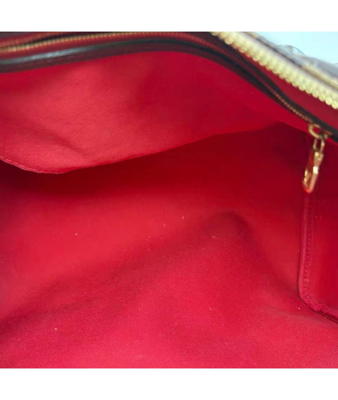 LOUIS VUITTON Коричневая сумка с короткими ручками из канвы, фото 4