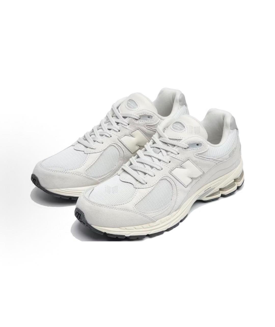 NEW BALANCE Белые замшевые низкие кроссовки / кеды, фото 3