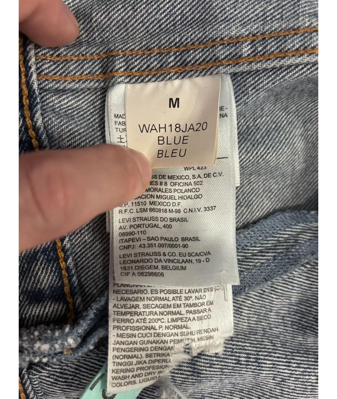 VETEMENTS Голубая деним куртка, фото 4