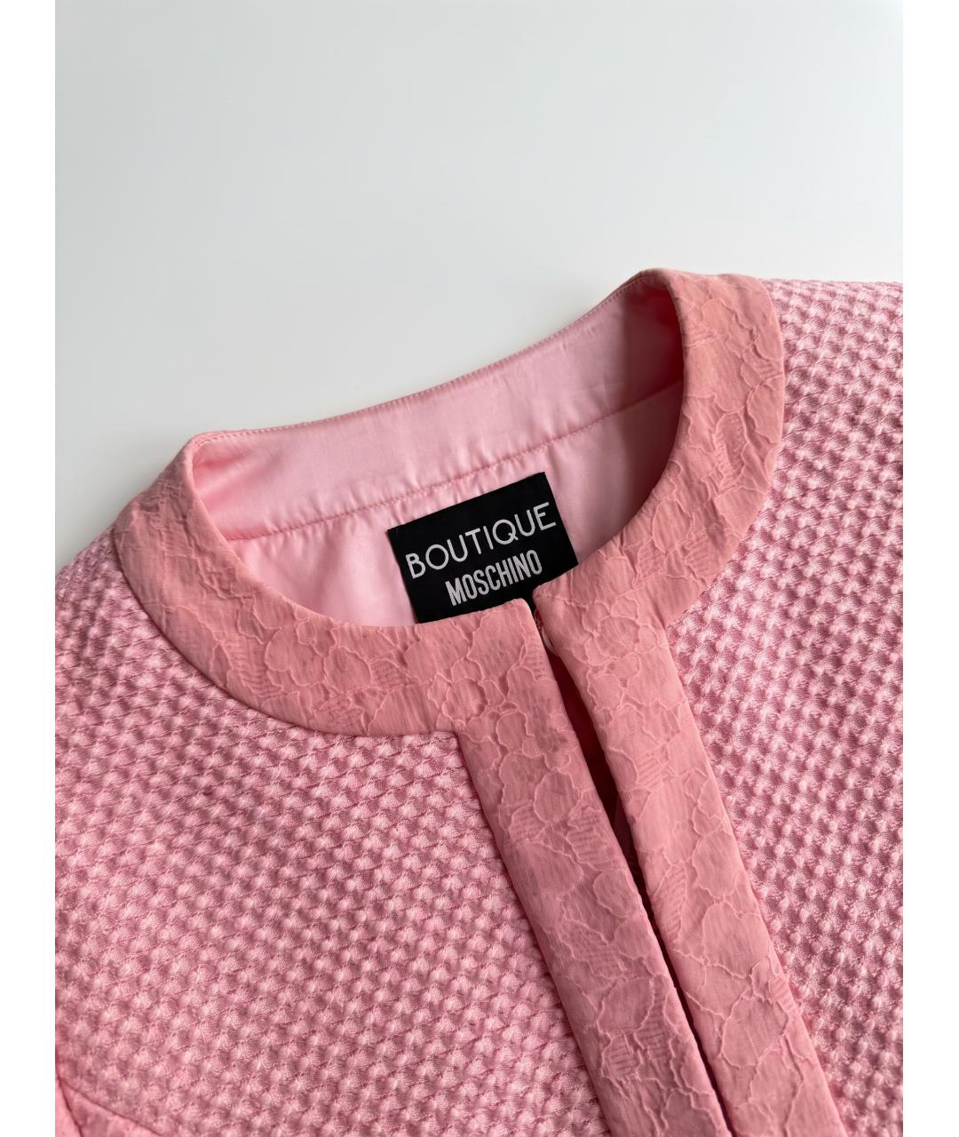BOUTIQUE MOSCHINO Розовый жакет/пиджак, фото 3