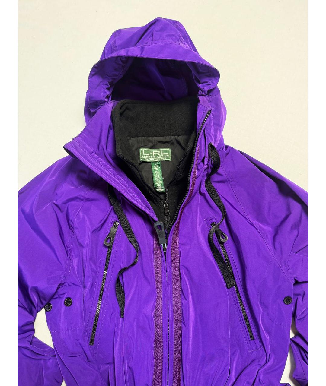 POLO RALPH LAUREN Фиолетовая нейлоновая куртка, фото 3