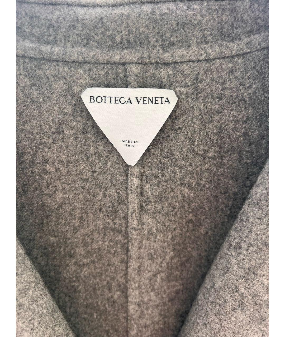 BOTTEGA VENETA Серое кашемировое пальто, фото 7
